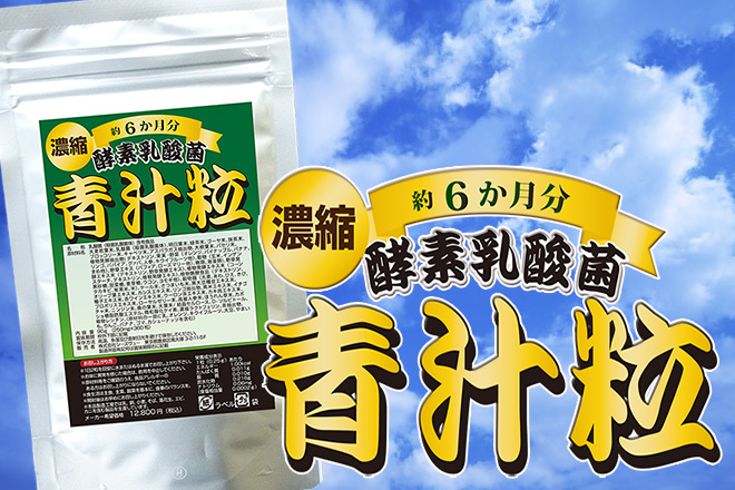 〜まるちゃん〜☆ 濃縮酵素乳酸菌青汁粒約6か月分×2 ☆ 濃縮酵素 乳酸菌 青汁粒 360粒 約6か月分 | 【 シーズ