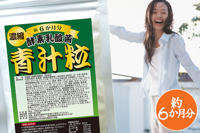 濃縮酵素 乳酸菌 青汁粒 360粒 約6か月分 | 【 シーズ