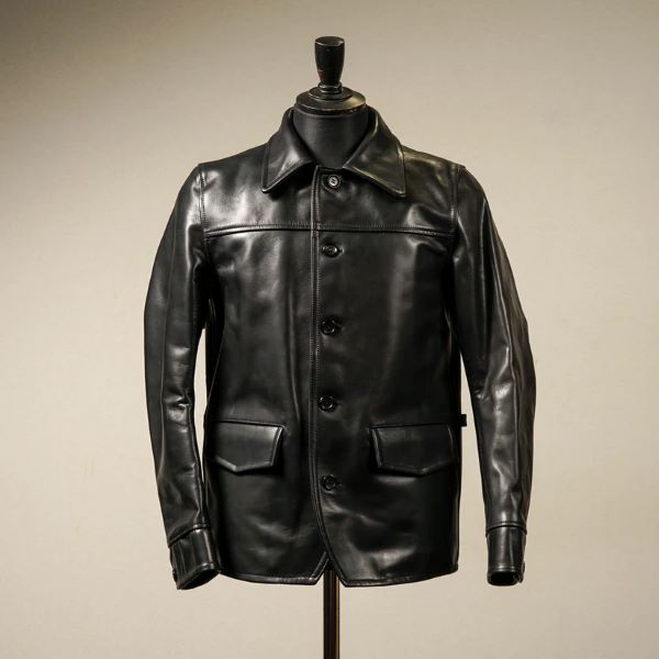 ジャケット・アウター GANGSTERVILLE 30s CAR COAT HORSE HIDE M GANGSTERVILLE/ギャングスタービル】「30's Car Coat”Horse Hide
