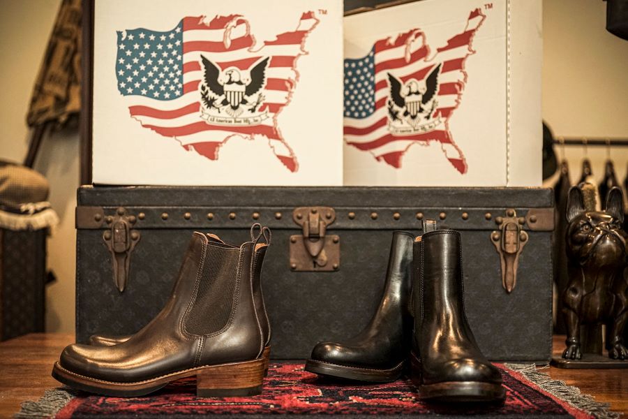 送料無料】GLAD HAND×ALL American Boot Mfg., Inc. SIDE GORE BOOTS ...