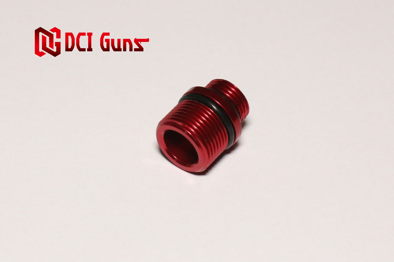 M11正ネジ-M14逆ネジ変換アダプター RED | DCI Guns 公式直販ストア