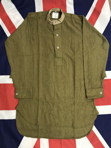 WW2☆イギリス軍☆ウール・カラーレスシャツ☆英国メーカー | D-カンパニー