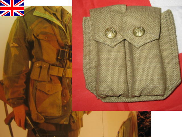 WW2 南アフリカ 英軍　実物　ルイスガン用 マガジンポーチ WW2 南アフリカ 英軍 実物 ルイスガン用 マガジンポーチ WW2