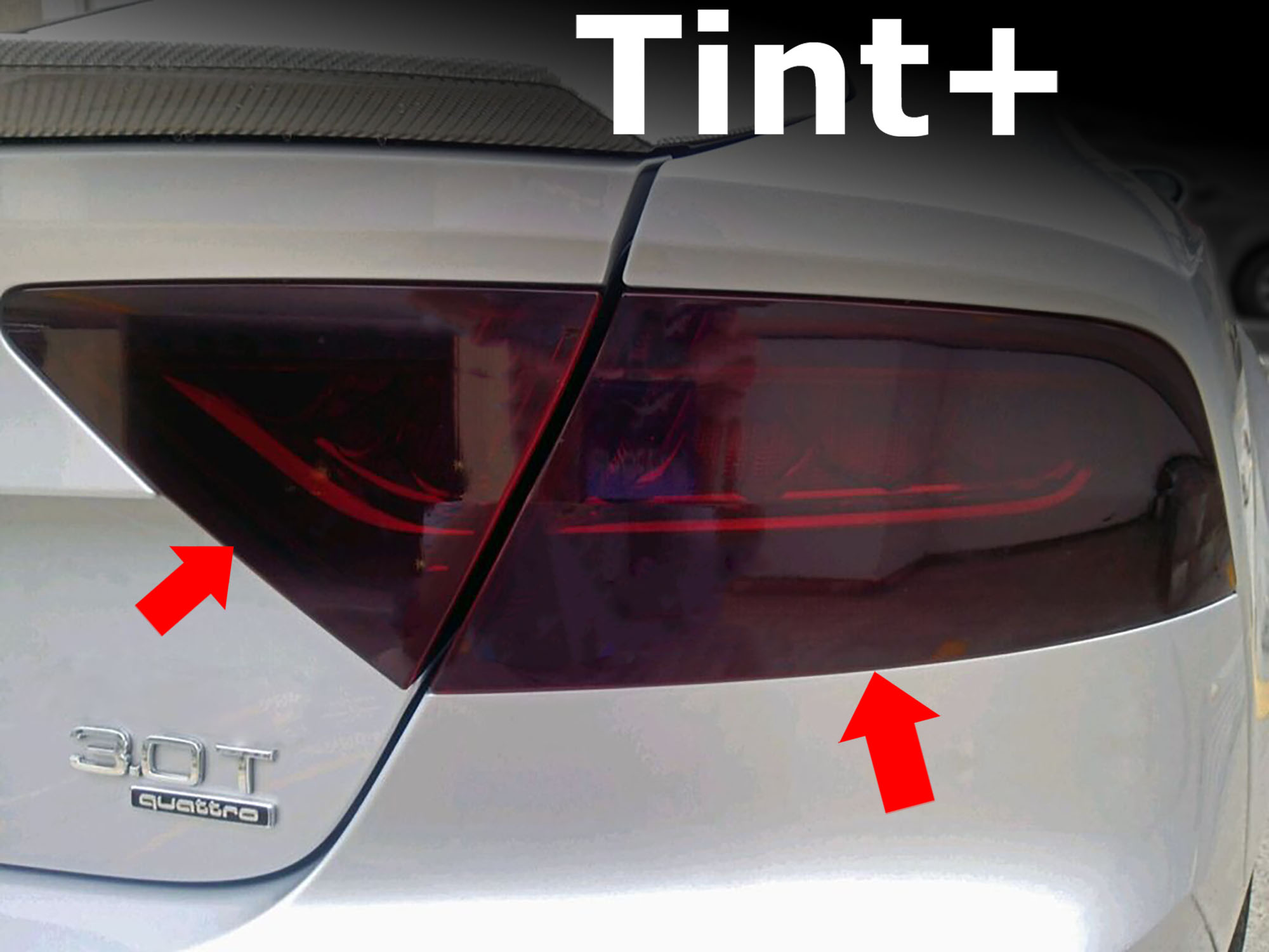 Tint+ アウディ A7/S7 スポーツバック 4G テールランプ 用 (スモーク