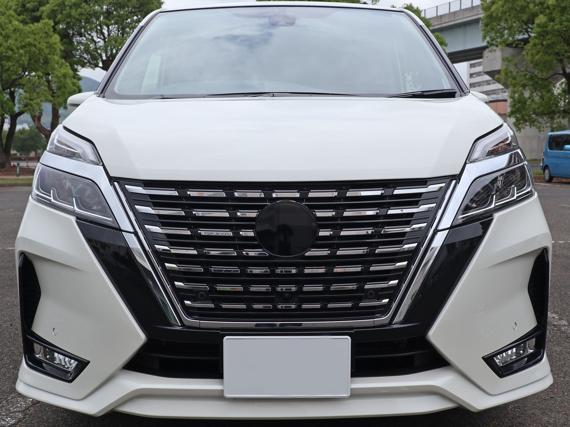 Tint+ 日産 セレナ C27 後期 フロントエンブレム 用 (☆ブラック 