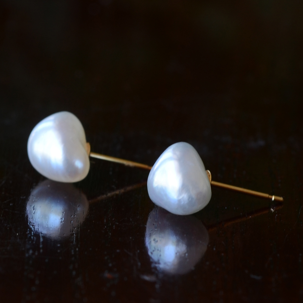 K18製南洋ケシパール（ケシ）ピアス | Jewelry Craft DECORA の ネット