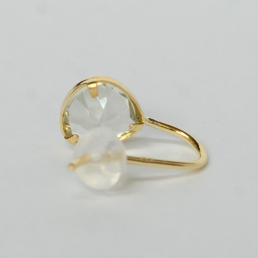 K18製グリーンアメジストピアス | Jewelry Craft DECORA の ネットショップ