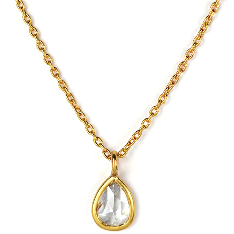 アトリエダンタン　ローズカットダイアモンドネックレス　１８K アトリエダンタン ローズカットダイアモンドネックレス 18K
