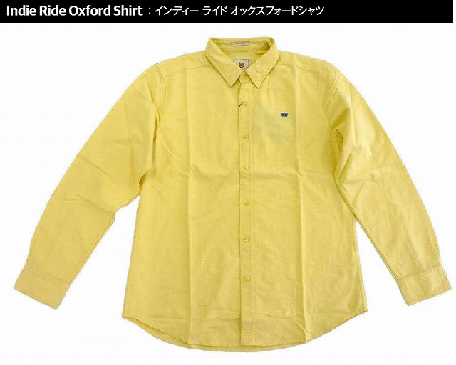 Royala Enfield オックスフォード バイク シャツ Size-XL Light Yellow