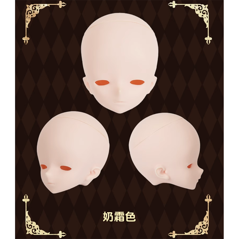 ◆キラルっ子◆imomodoll1/6 奶霜色(セミホワイト)ヘッド+アイ 妃歌 Imomodoll Tiamat カスタムヘッド 碁石アイ 霜色 1/4 クリーム肌