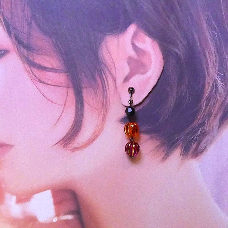 402,ハロウィンリング英字ピアス 402,ハロウィンリング英字ピアス 402