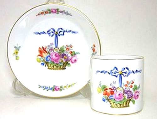 マイセン 【2000年世界限定洋食器】 リボンフラワーバスケット