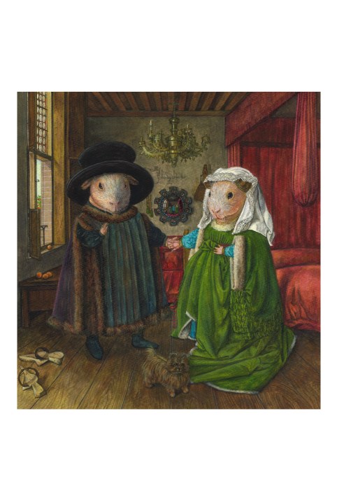 世界の名画シリーズ「アルノルフィーニ夫妻像」 | ハンドメイド