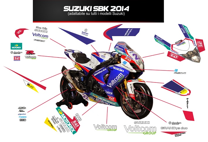 GSX-R1000 SBK/MotoGP グラフィック デカール ステッカー | MotoWorld Japan