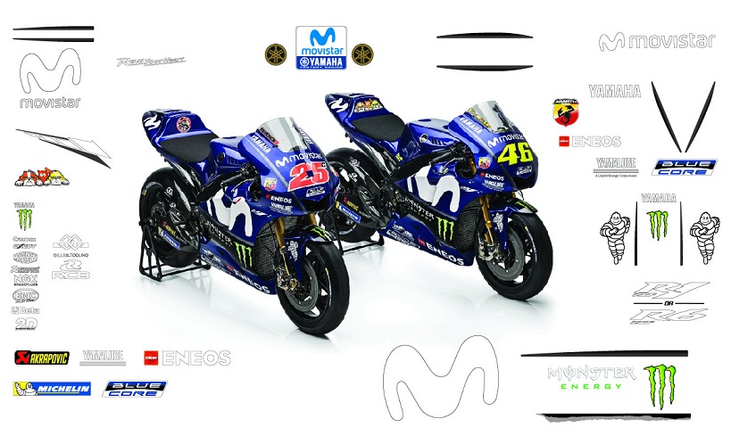MotoGP モビスターヤマハ 2018 グラフィックステッカー | MotoWorld Japan