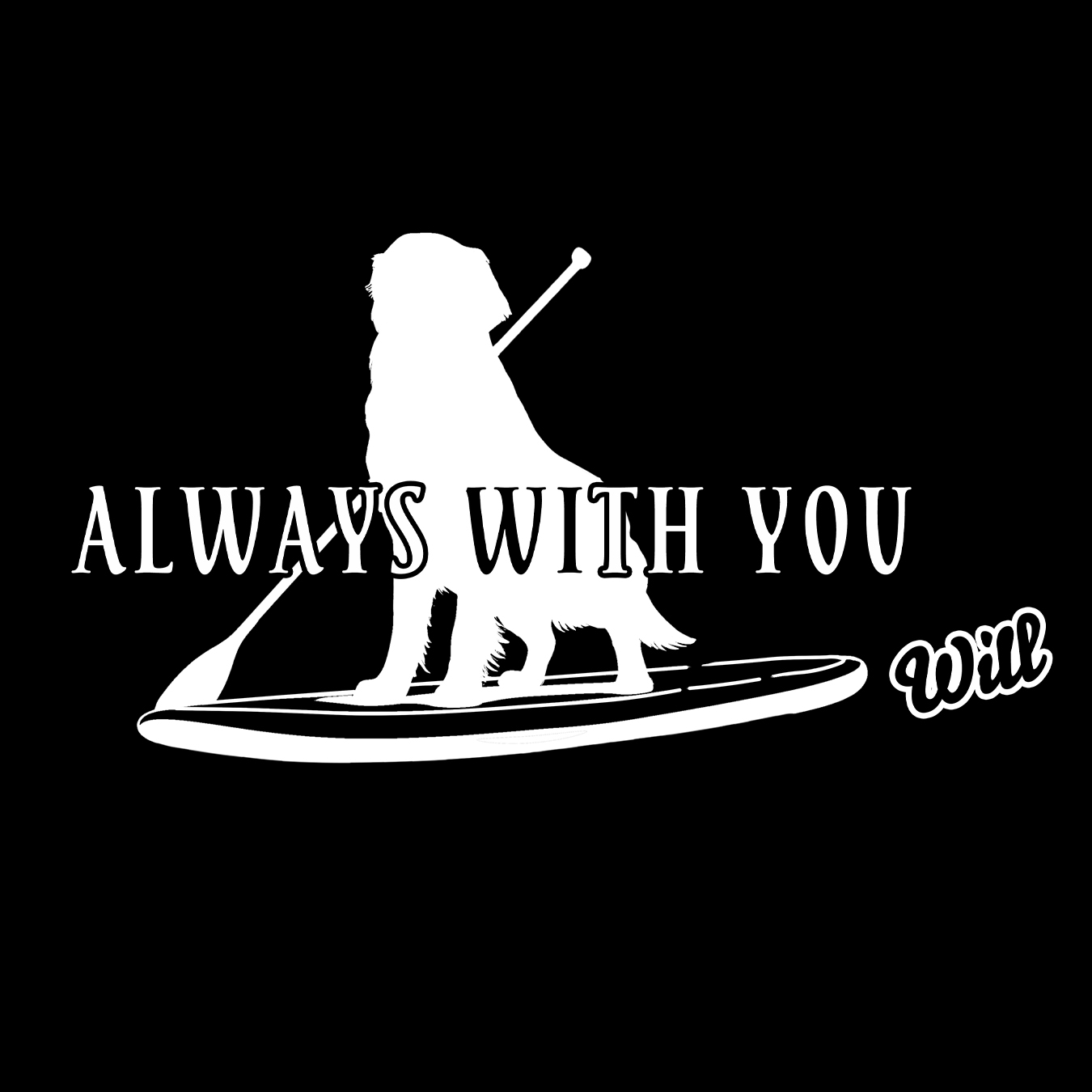 ALWAYS WITH YOU｜SUPに乗ったゴールデンレトリバー カッティング