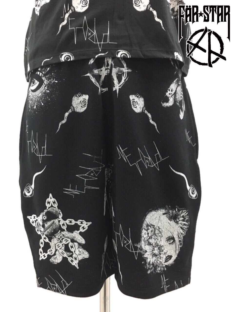 MEJIBRAY メト×far★Star コラボロング丈T 終了 MEJIBRAY メト×FAR☆STAR Tシャツ | FAR☆STAR