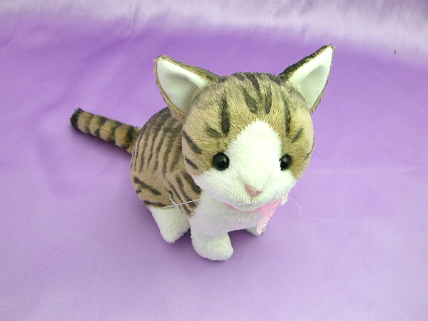 ねこぬいぐるみ「ねこにゃ」キジトラ白 | 【 Ficorintan