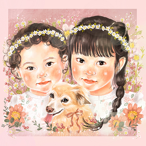 おおもりなつみ ファーストカット似顔絵（データ納品タイプ