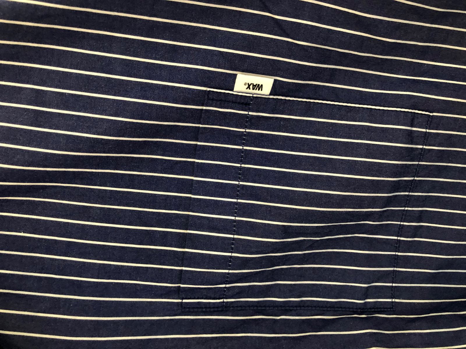WAX Stripe open shirts Blue | FLARY