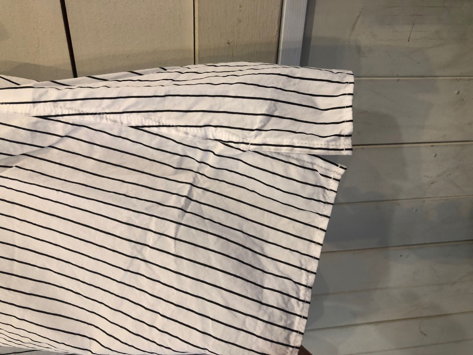 WAX Stripe open shirts White | FLARY