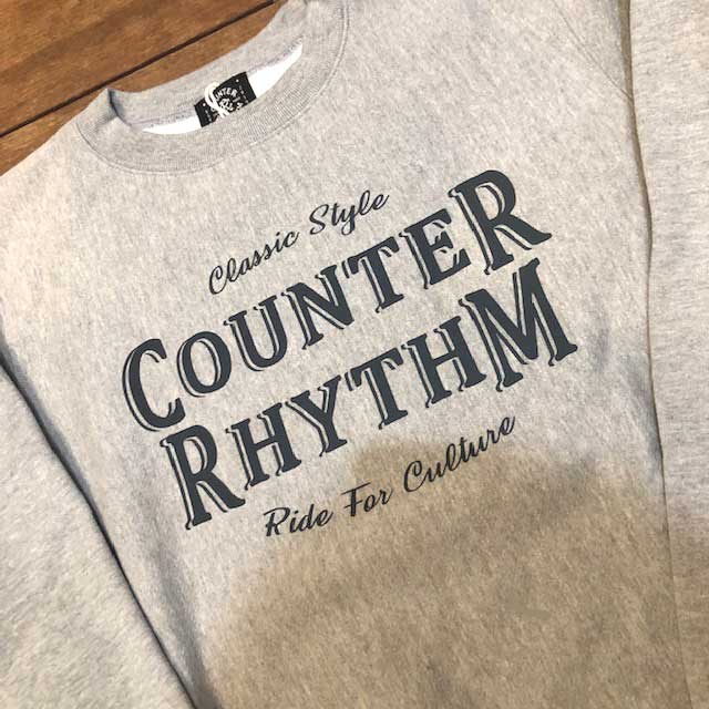 COUNTER RHYTHM（カウンターリズム）SWEAT SHIRTS GRAY | FLARY