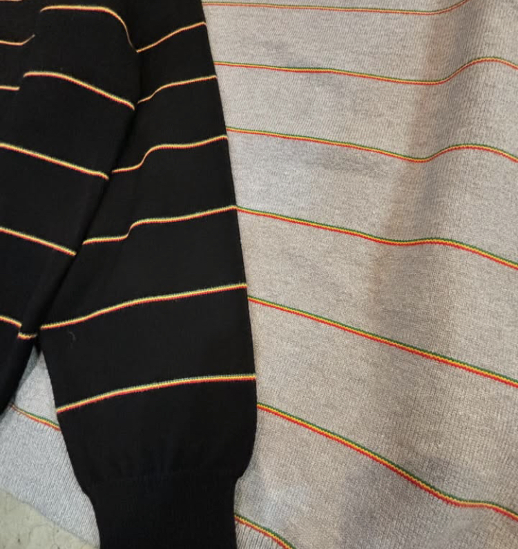 WAX Rasta stripe crew knit | FLARY