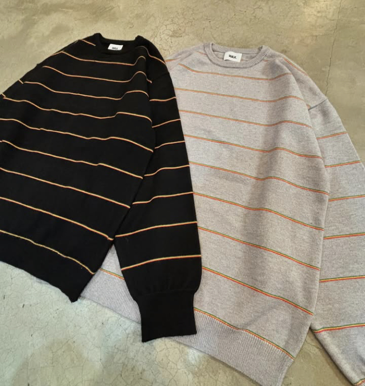 WAX Rasta stripe crew knit | FLARY