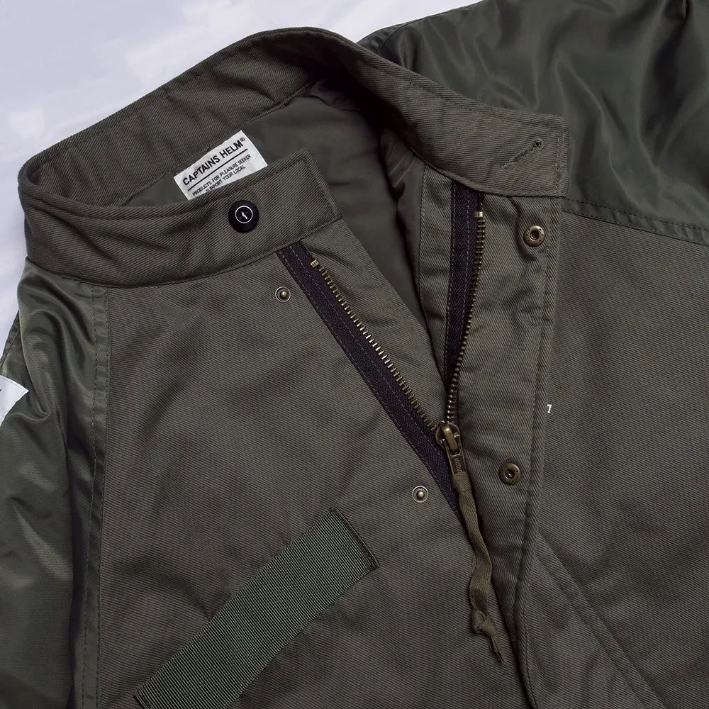 CAPTAINS HELM #SEVEN A WEEK FISH TAIL MIL JKT | FLARY