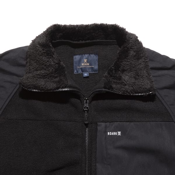 ROARK REVIVAL GEN3 FLEECE STAND COLLAR JACKET BLACK | FLARY