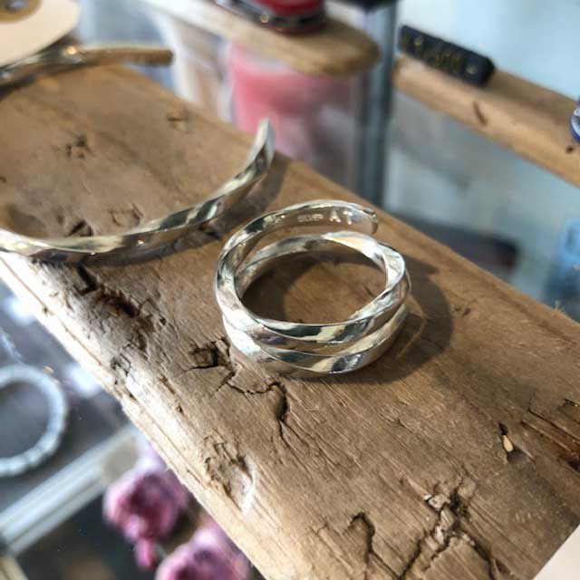 アカシックツリー ツイスト リング 17号 SILVER1000 希少 美品 Akashic Tree - アカシックツリー ツイスト リング 17号