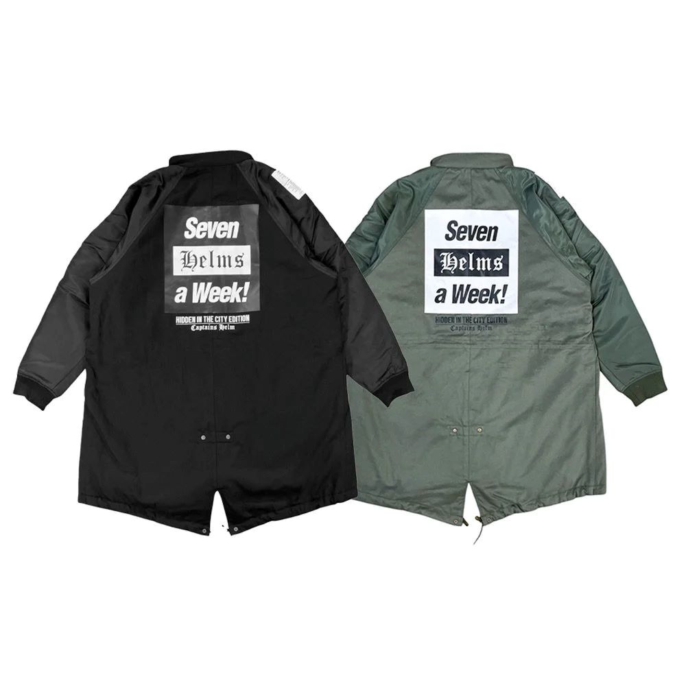 CAPTAINS HELM #SEVEN A WEEK FISH TAIL MIL JKT | FLARY