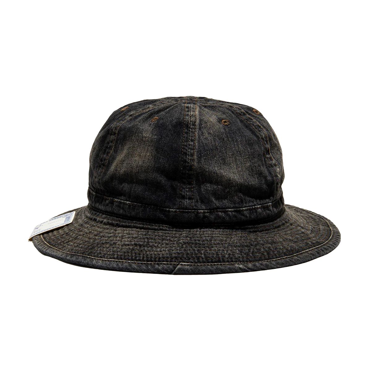 THE H.W.DOG&CO. VINTAGE DENIM FATIGUE HAT - Black | FLARY