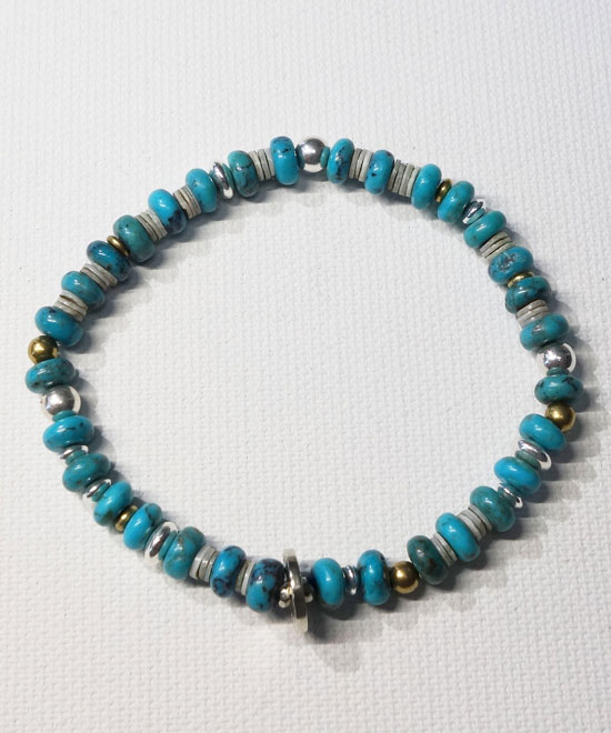 AKASHIC TREE / アカシックツリー TURQUOISE BEADS BRACELET