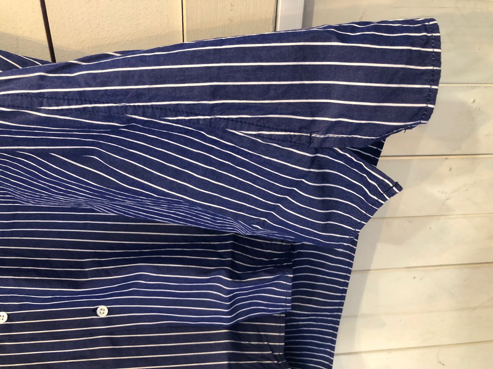 WAX Stripe open shirts Blue | FLARY