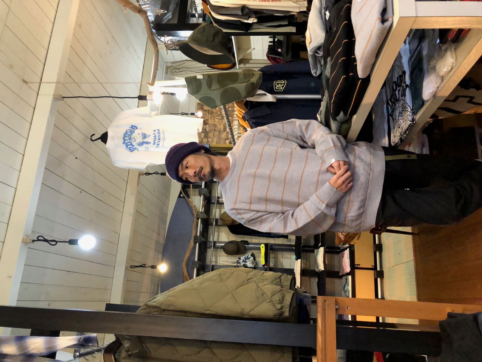 WAX Rasta stripe crew knit | FLARY