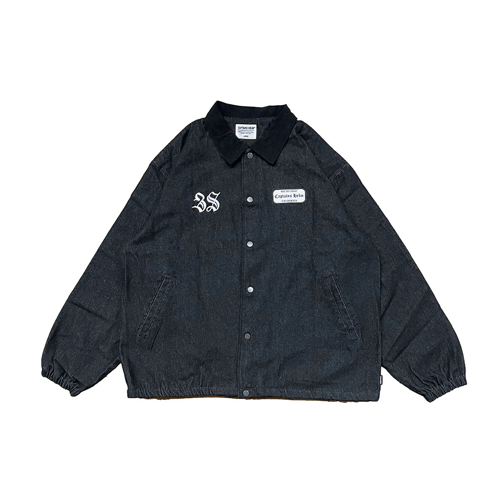 CAPTAINS HELM #38 LOGO DENIM COACH JKT | FLARY