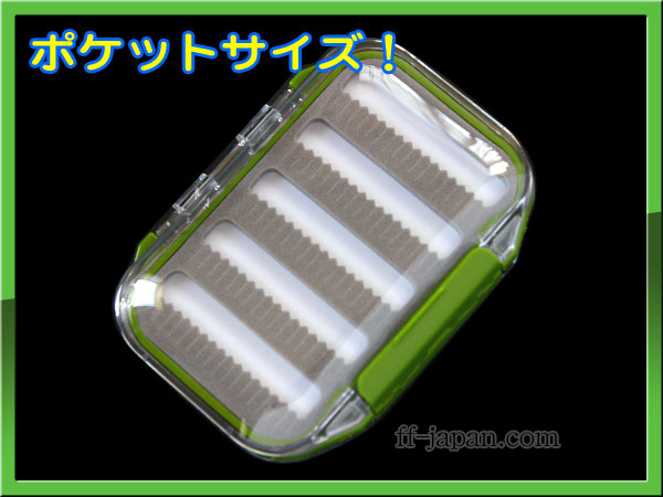 FLY ケース BOX フライボックス 透明 ポケット グリーン | ff-japan