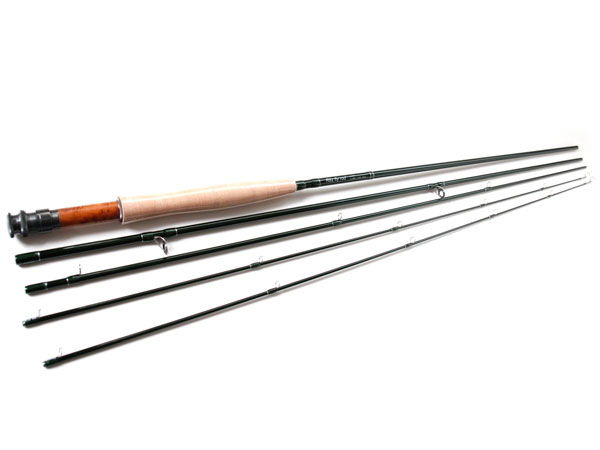 フライロッド #3 Fly Rod スペアティップ付 ダークグリーン ニンフ仕様 