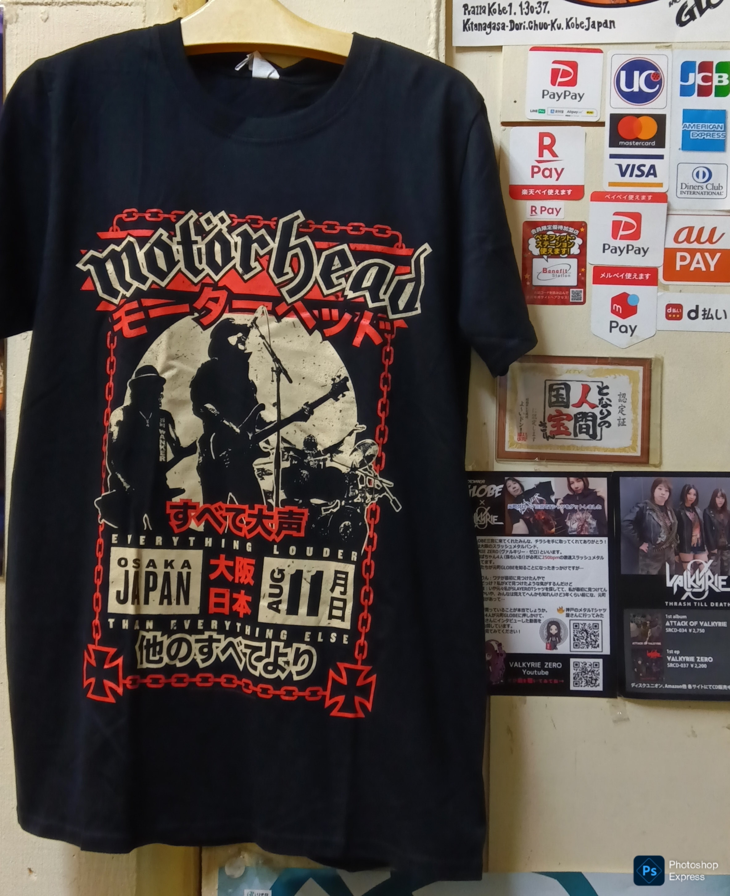 MOTORHEAD,正規商品,LOUD IN 大阪,Officially Licensed Unisex T-Shir