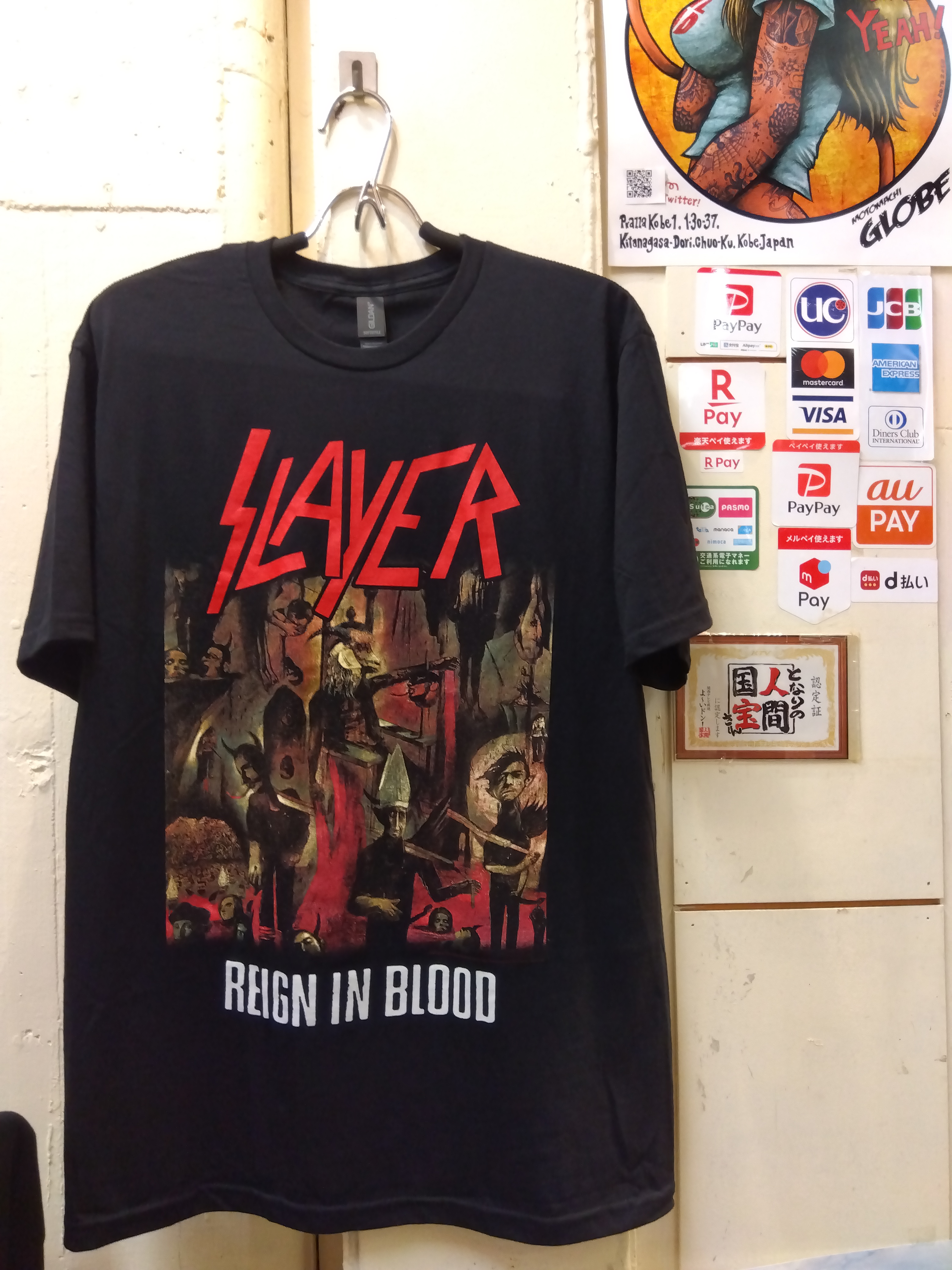 90's オフィシャル SLAYER バンド Tシャツ Slayer Band Vintage 90's Logo T-shirt Slayer Band Shirt