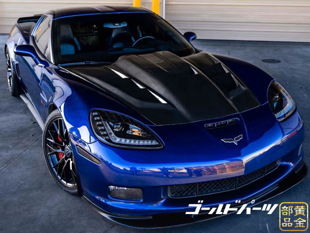 新品★2005-2013 シボレー コルベット C6 LEDヘッドライト ペア コルベットC6 2005y~2013 日本光軸モデル ファイバーフルLED