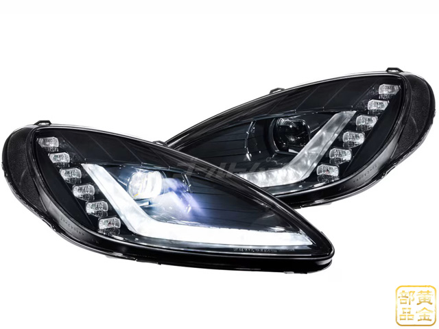 新品★2005-2013 シボレー コルベット C6 LEDヘッドライト ペア コルベットC6 2005y~2013 日本光軸モデル ファイバーフルLED
