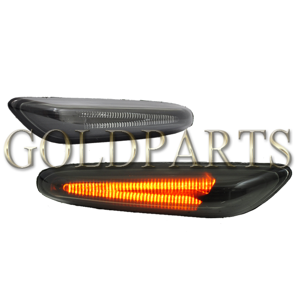 BMW ファイバー LED サイドマーカー ブラック ３シリーズ M3 E46 E87 E90 E91 E92 ５シリーズ M5 E60 E61 BMW
