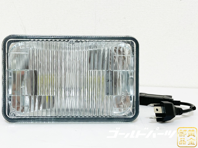 シールドビーム型ガラスレンズ 4x6インチ 角形LEDヘッドライト シールドビーム 旧車、アメ車 カマロ 12ｖ～24Ｖ対応 バス トラックなどにも  | GOLD PARTS