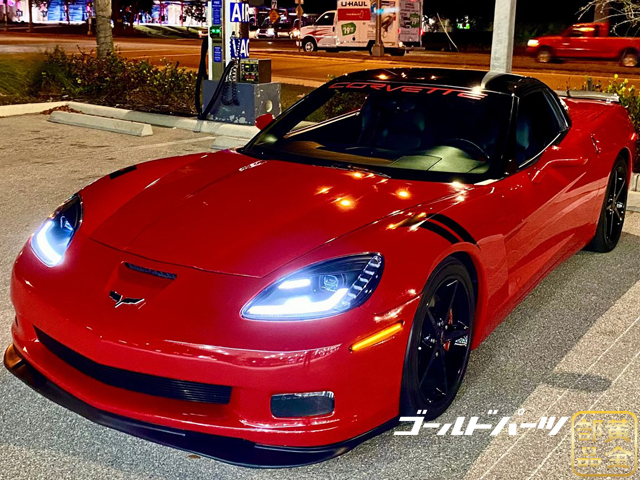新品★2005-2013 シボレー コルベット C6 LEDヘッドライト ペア Amazon | USEKA シボレーコルベットC6 LED ヘッドライト 流れる
