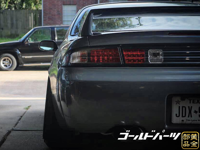 S14シルビア K's Q's ブラックLEDテール ガーニッシュ3点KIT