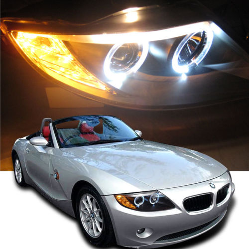 日本光軸モデル】BMW Z4 E85 CCFLイカリング ヘッドライト インナーブラック LED Mスポーツ | GOLD PARTS