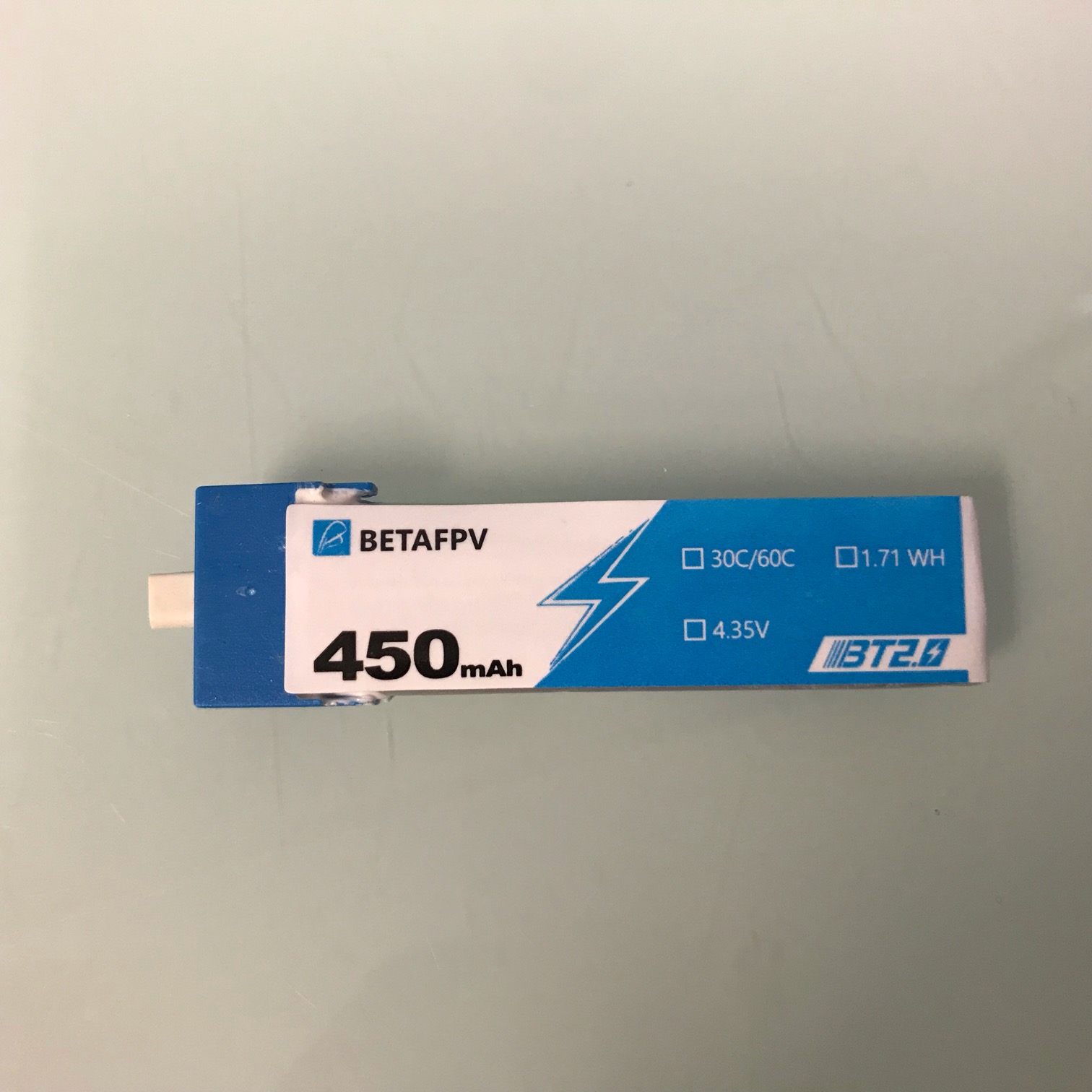 Batterie BETAFPV Lava II Lot De 4 Batteries BETAFPV Lava II 1S 480mAh 95C LiHV Avec Connecteur BT2.0 – Pour Drones Tiny Whoop Air75, Meteor75, Cetus Pro/X