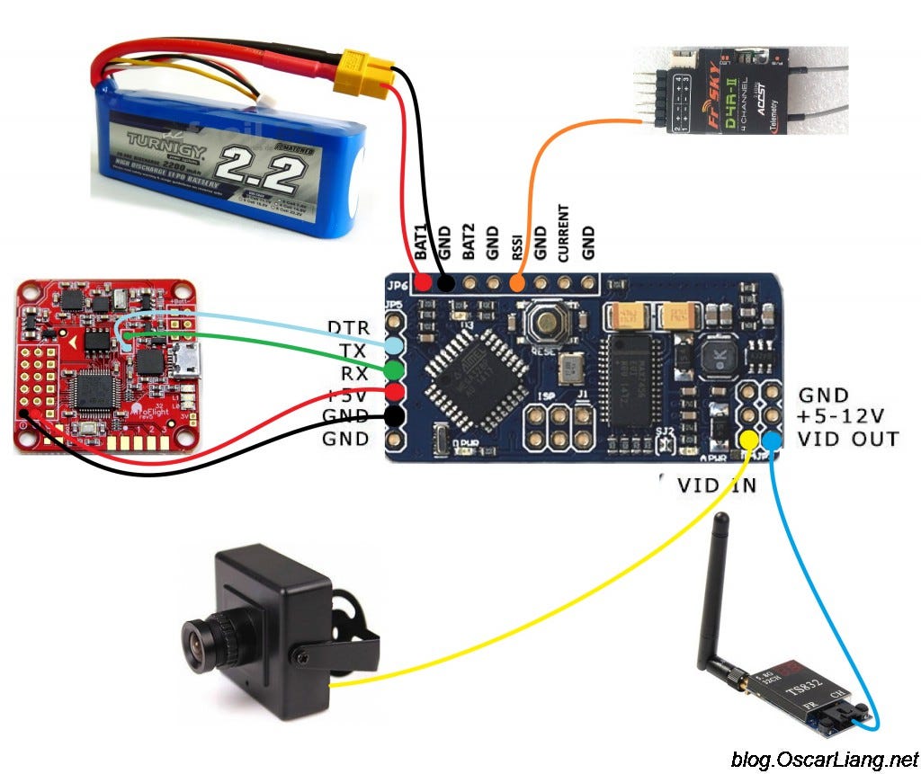 MinimOSD OSD For Naze 32 With MultiWii OSD KV Team Mod N